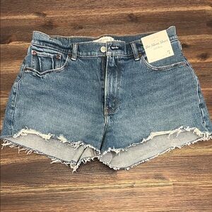 Abercrombie & Fitch Mid-Rise Curve Love Mom Short